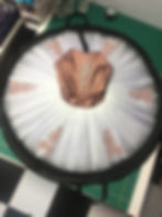 Tutu secured with internal strap