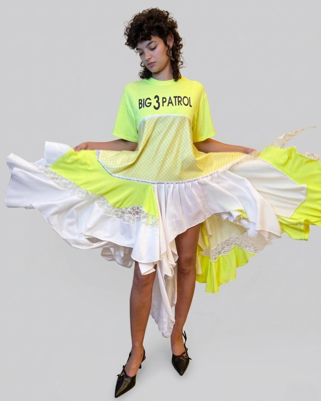 Neon Yellow T-Dress