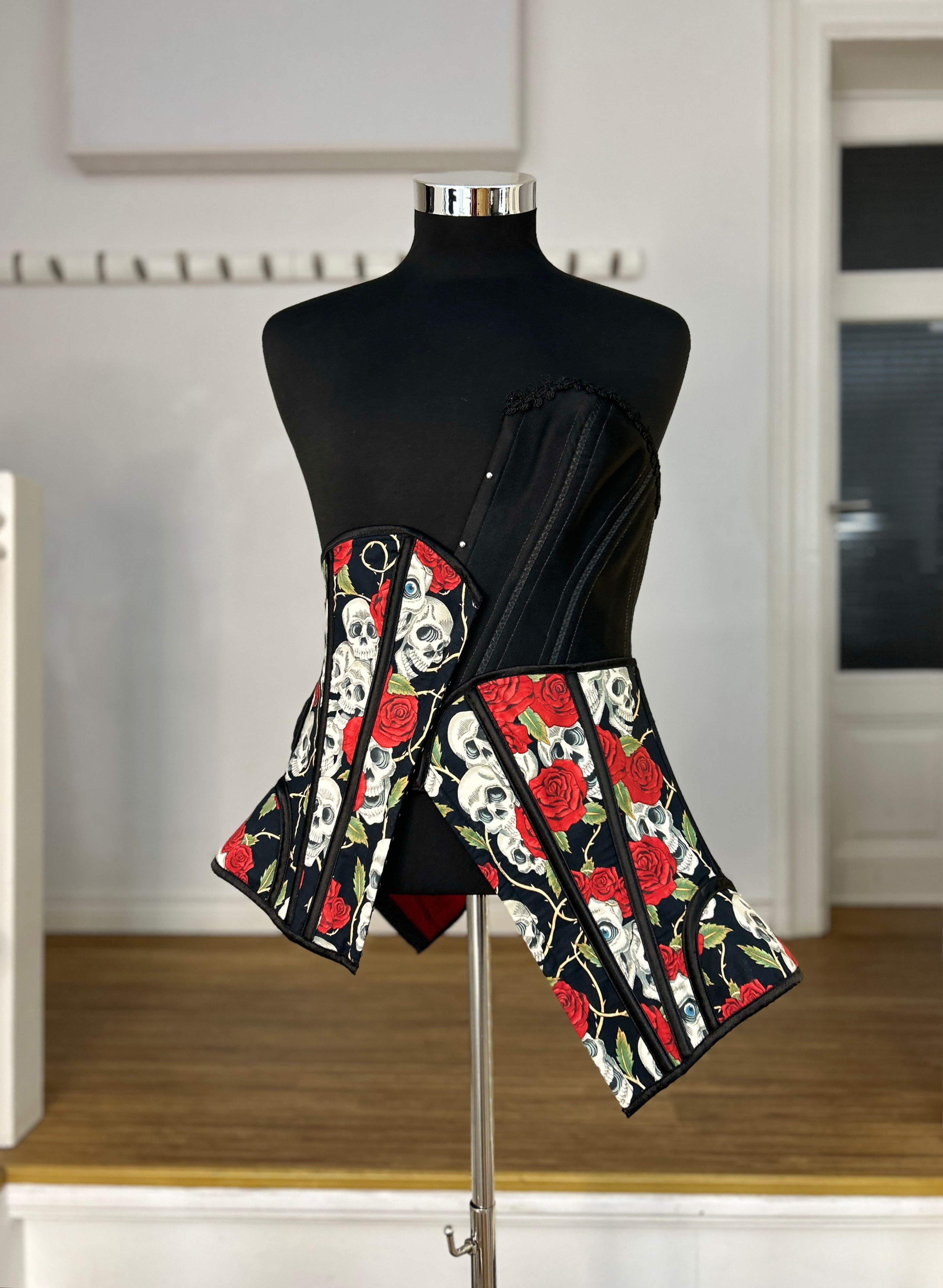 Corset Dress Skulls And Roses