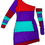 Thumbnail: Asymmetrical Multicolour Dress