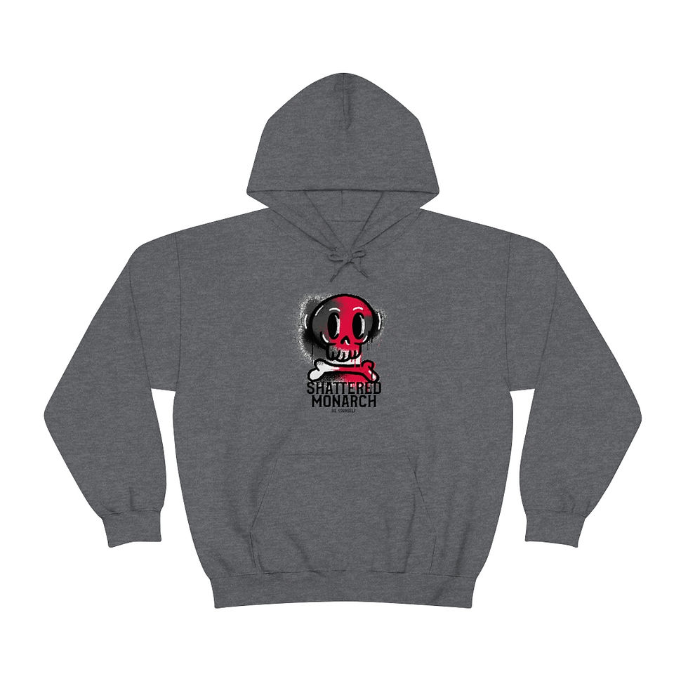 Thumbnail: Spray Paint Skull Unisex Heavy Blend™ Hooded Sweatshirt