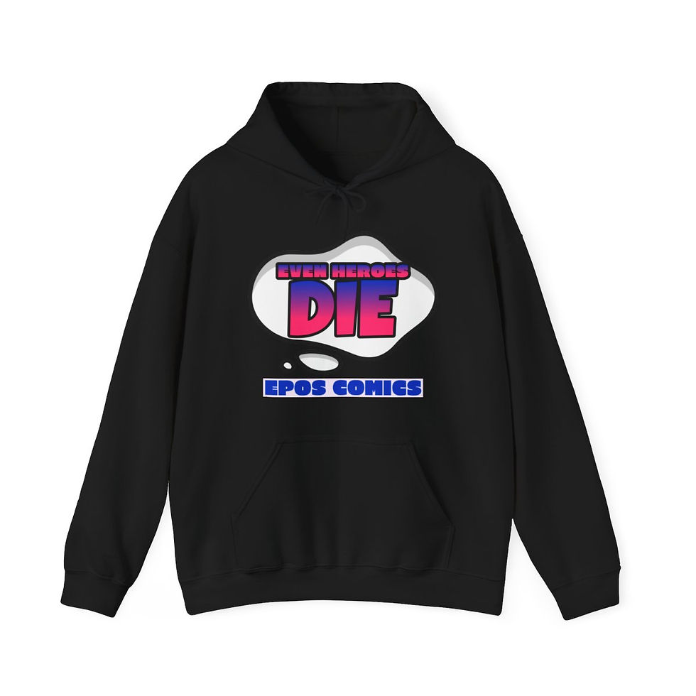 Thumbnail: Even Heroes Die Unisex Heavy Blend™ Hooded Sweatshirt