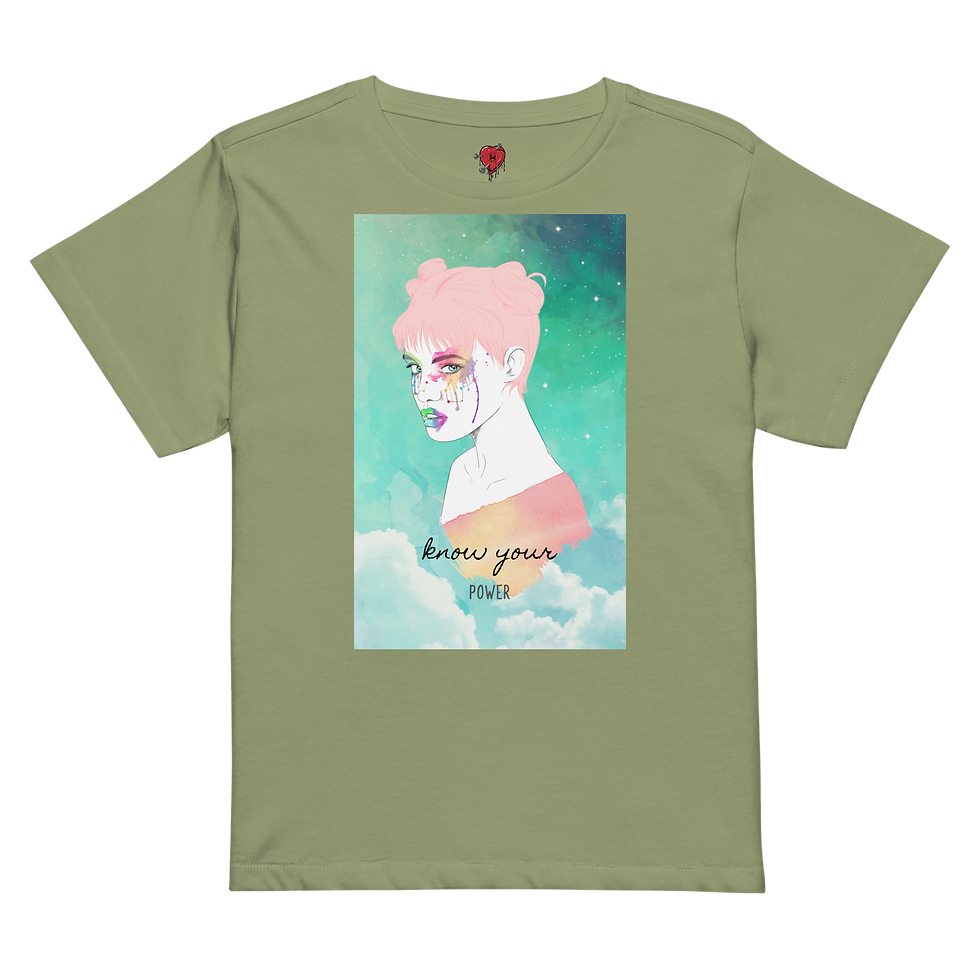 Thumbnail: Know Your Power Women’s high-waisted t-shirt