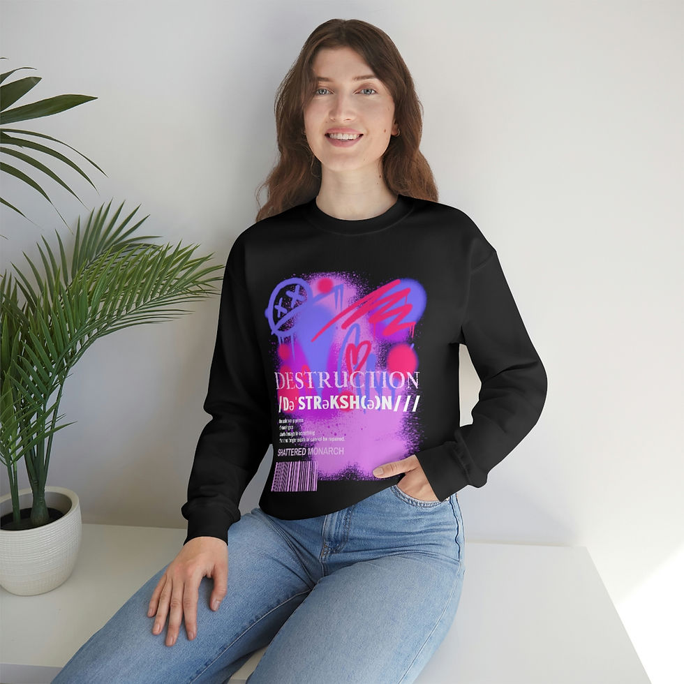 Thumbnail: Destruction Unisex Heavy Blend™ Crewneck Sweatshirt