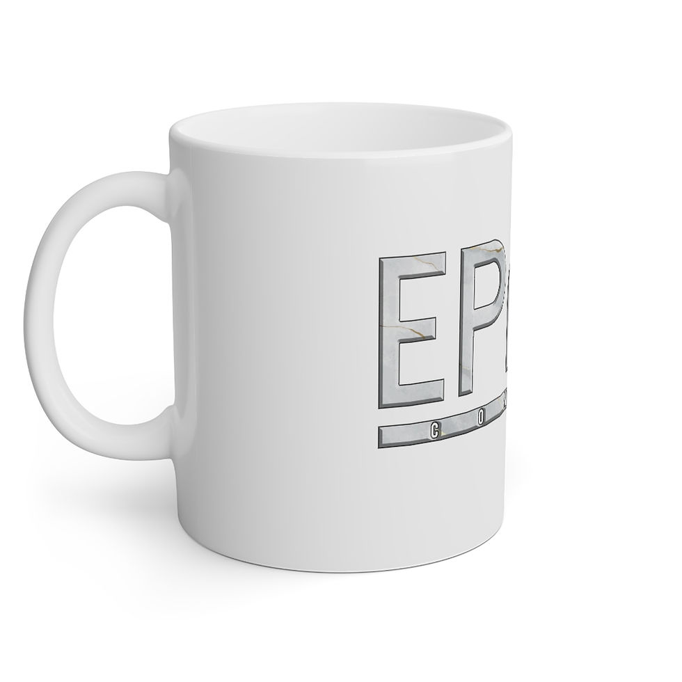 Thumbnail: Epos Marble Logo White Mug, 11oz