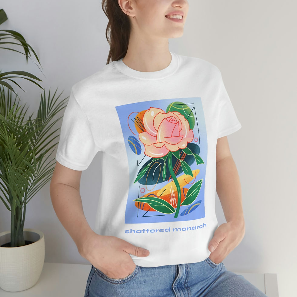 Thumbnail: Abstract Rose Jersey Short Sleeve Tee 