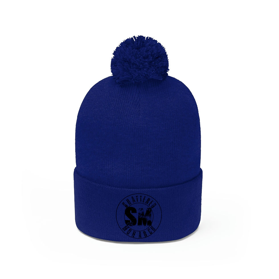 Thumbnail: Shattered Monarch Logo Pom Pom Beanie