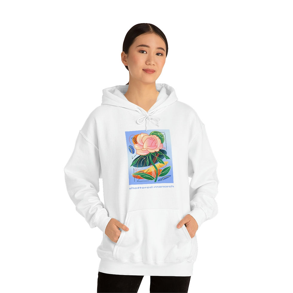 Thumbnail: Abstract Rose Unisex Heavy Blend™ Hooded Sweatshirt