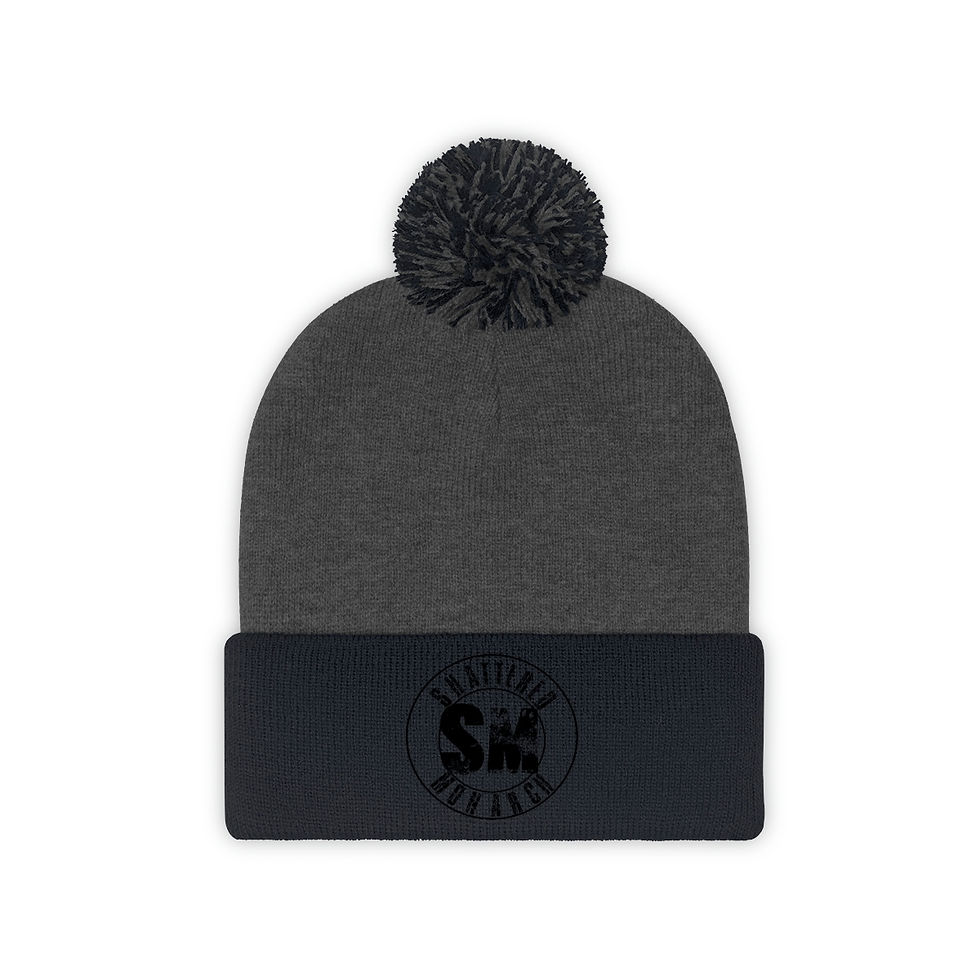 Thumbnail: Shattered Monarch Logo Pom Pom Beanie