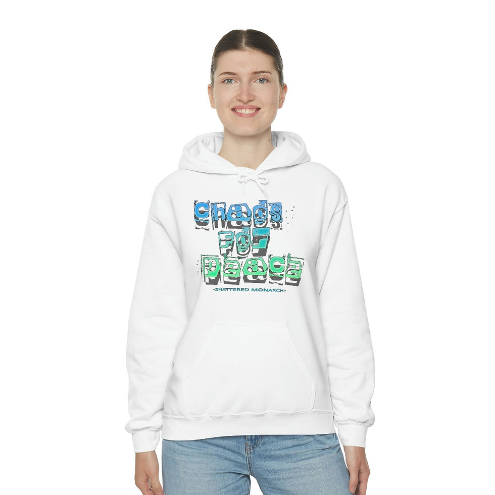 Thumbnail: Chaos For Peace Unisex Heavy Blend™ Hooded Sweatshirt