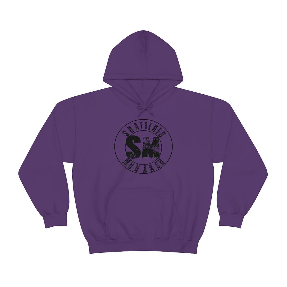 Thumbnail: Shattered Monarch Logo Unisex Heavy Blend™ Hooded Sweatshirt