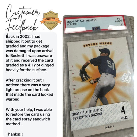 Kurt's Card Care Customer Review