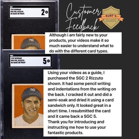 Kurt's Card Care Customer Review