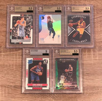 Grading results of sports cards after using Kurts Card Care products