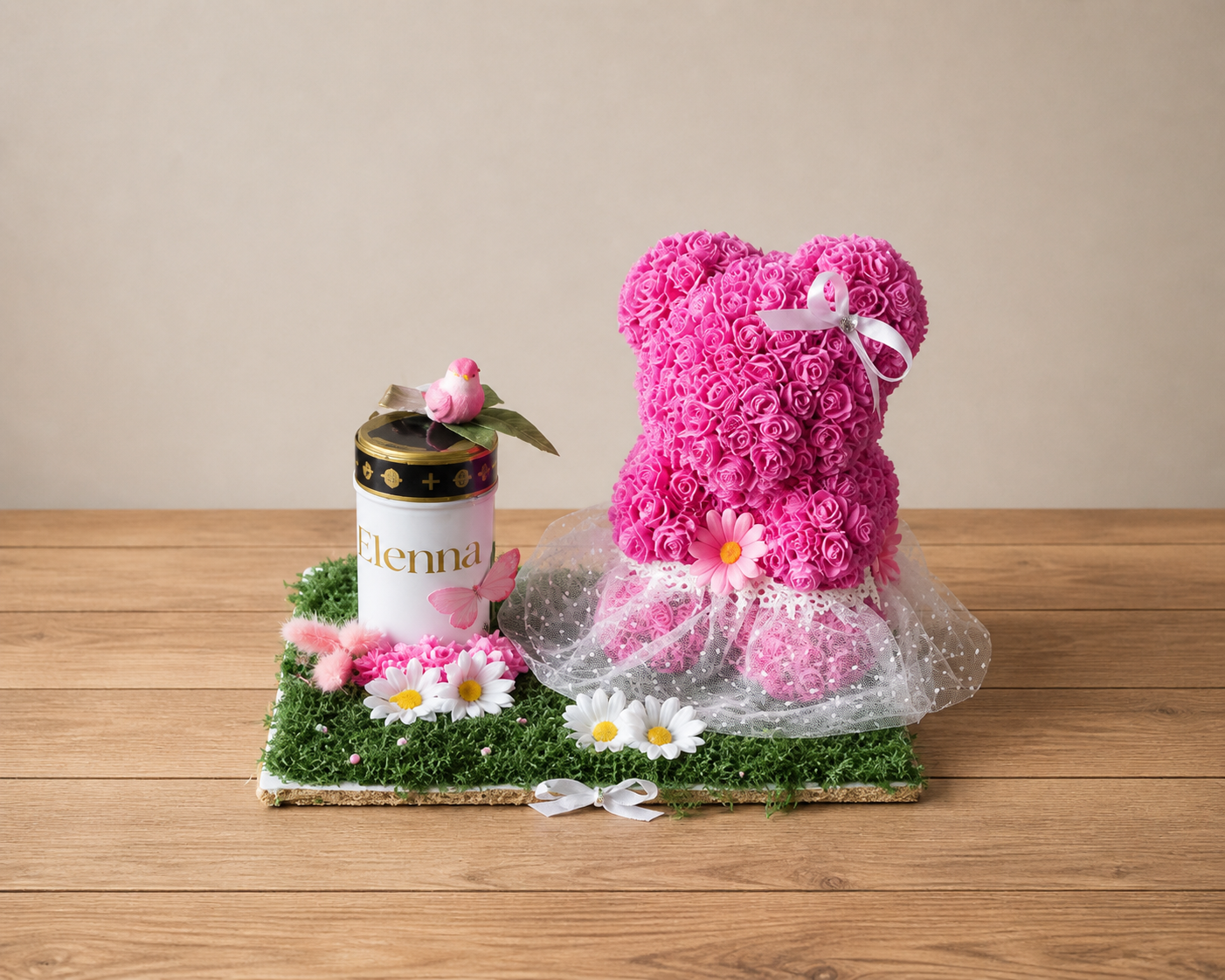 Jardin des anges en tulle avec personnalisation