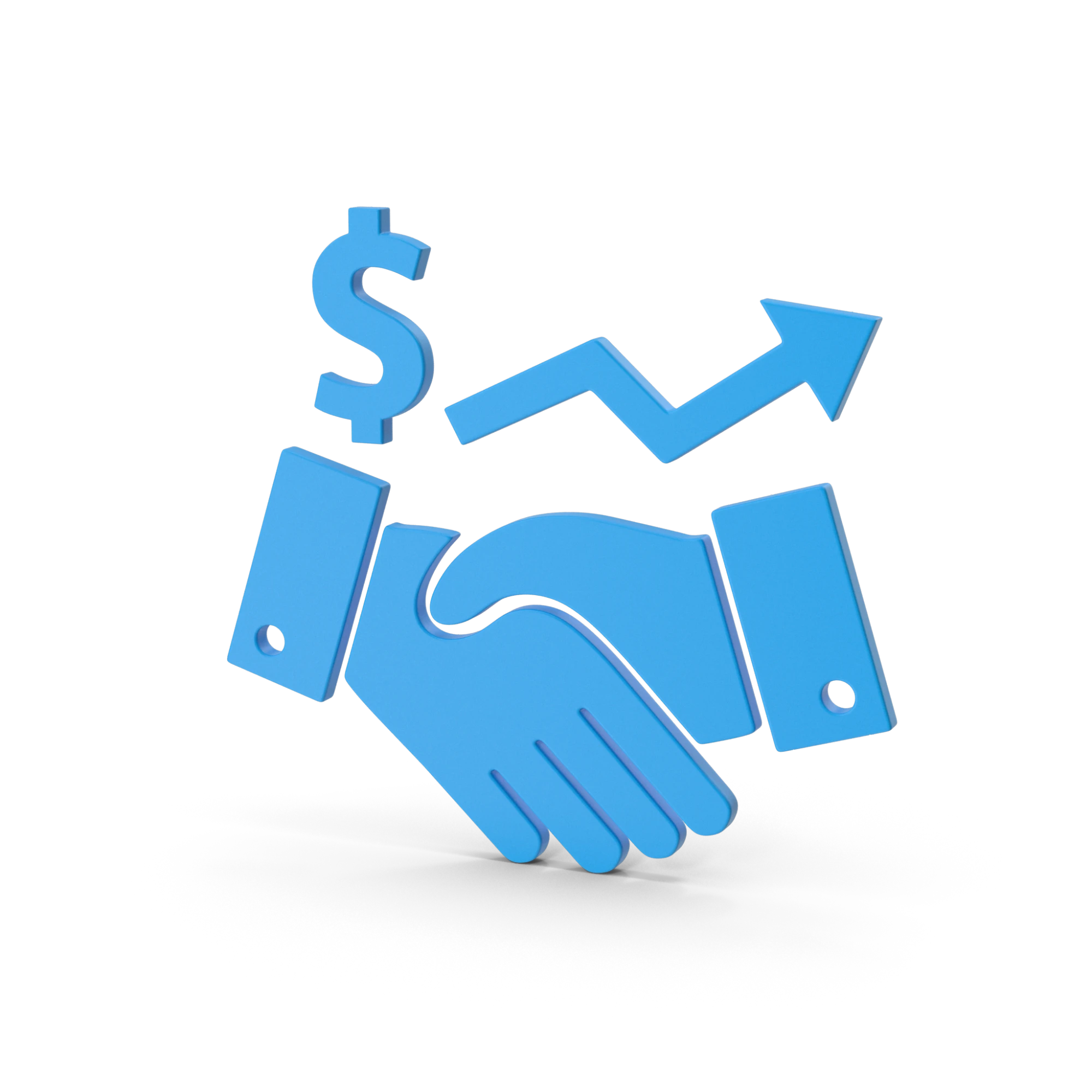 3D Blue Sign Contract