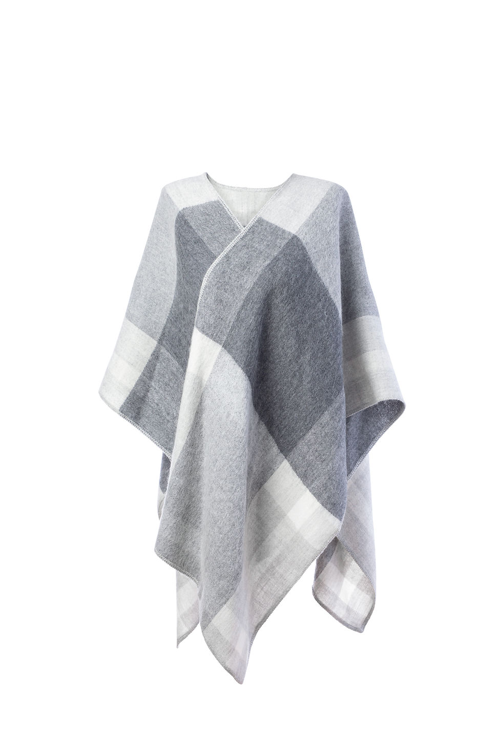 Thumbnail: ALPACA SIMPLE CAPE -DIFFERENT TONES OF GREY