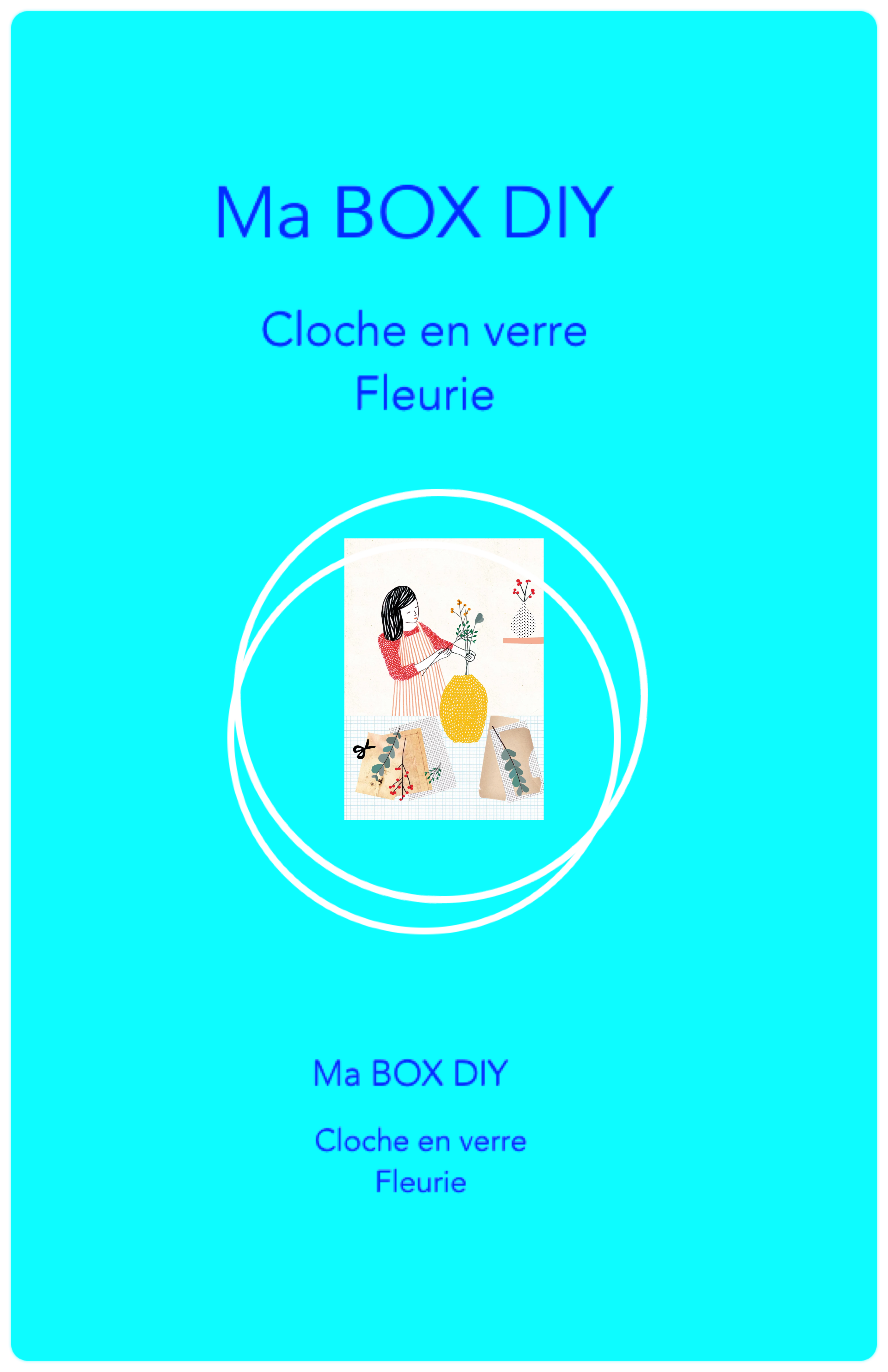 Ma BOX DIY cloche en verre fleurie