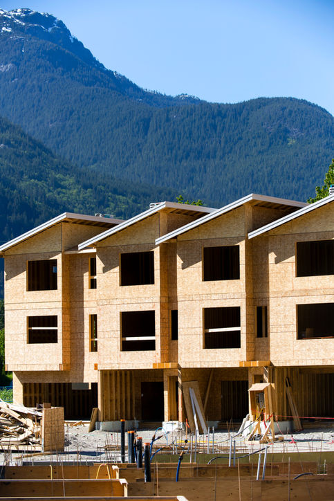 Townhomes under construction