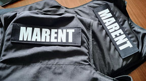 Ballistische Schutzweste mit Klettschild gedruckte Patches