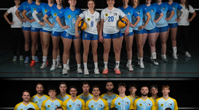 Volleyballteam in Teamwear Sublimationsdruck