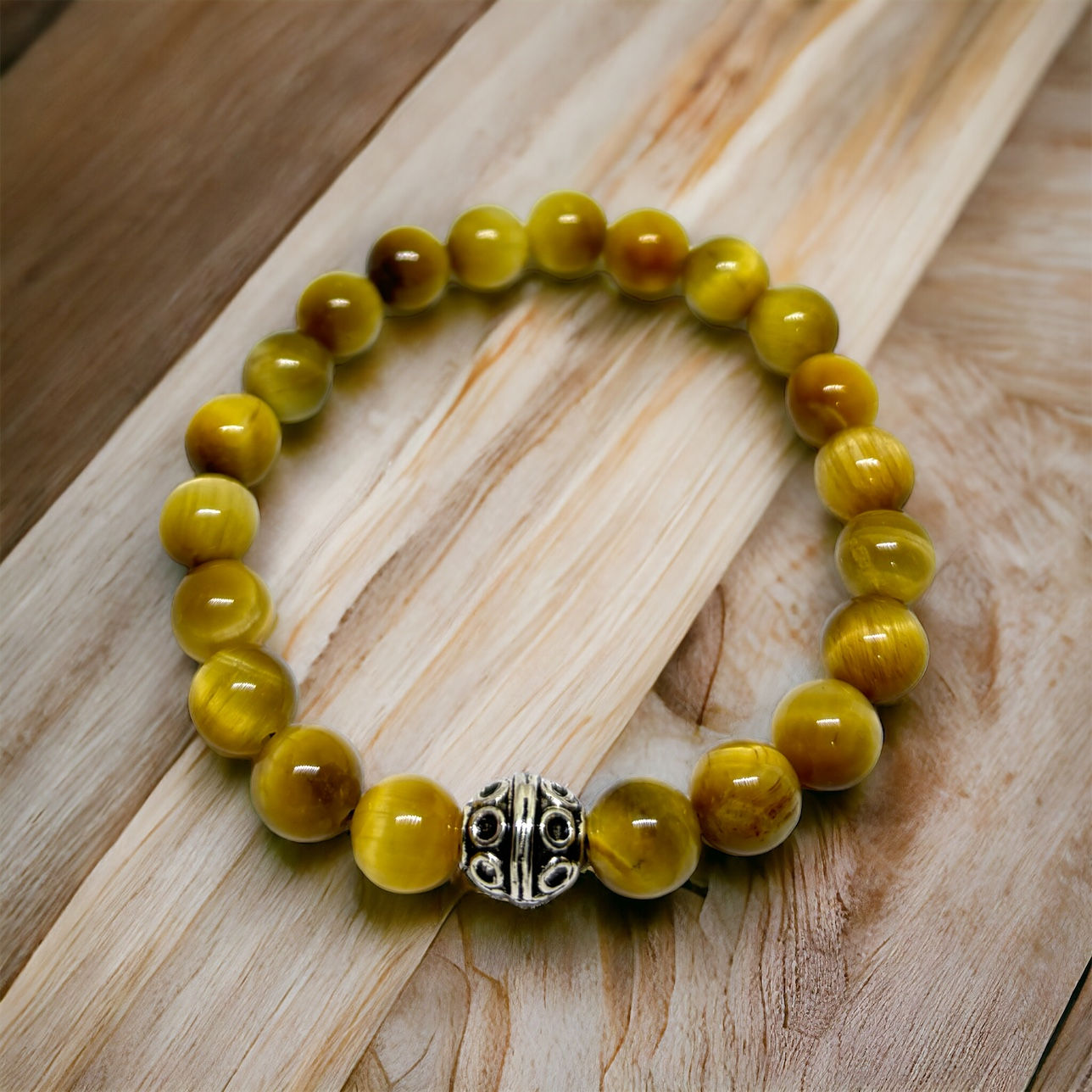 Kaplan Gözü Doğal Taş Bileklik