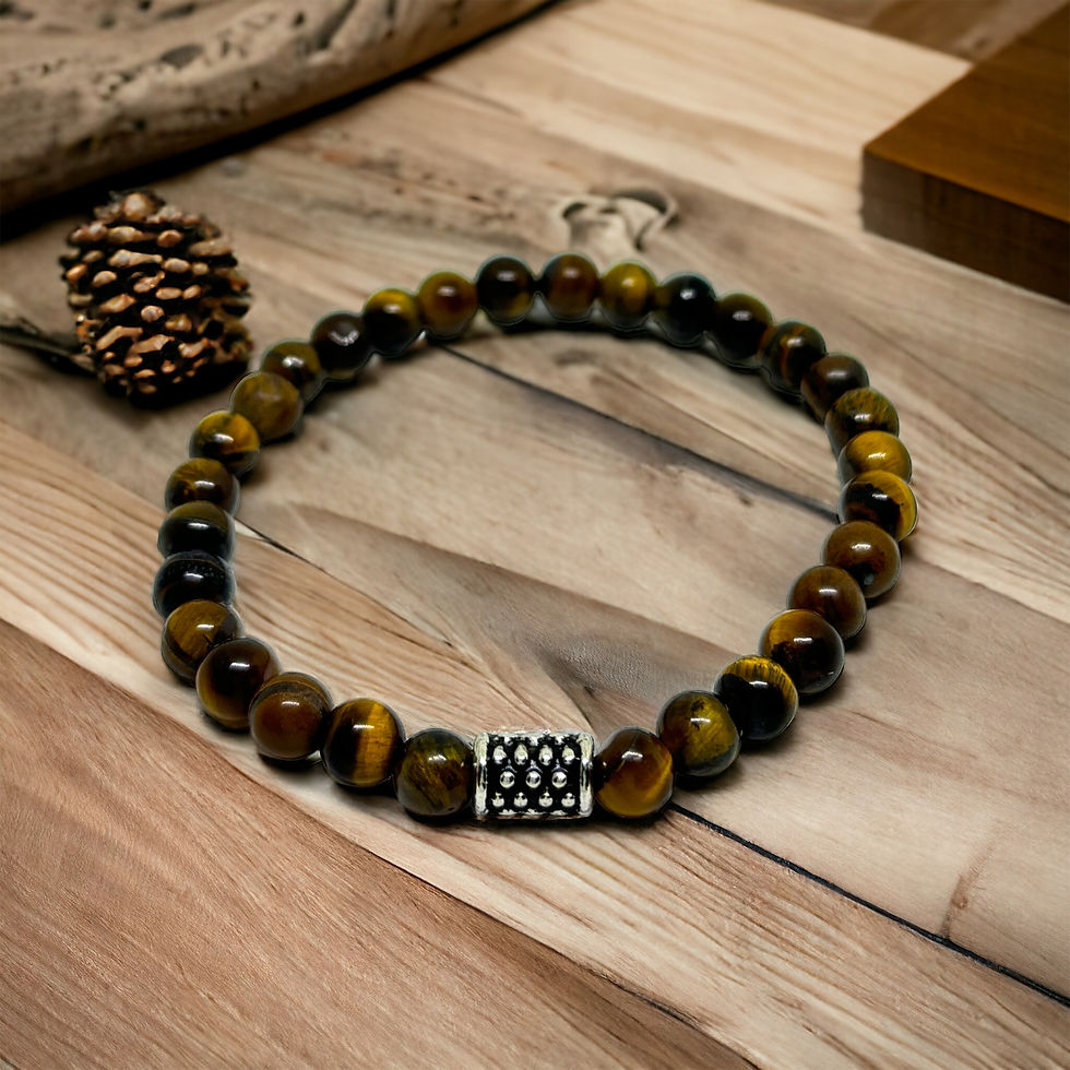 Küçük resim: Kaplan Gözü Doğal Taş Bileklik