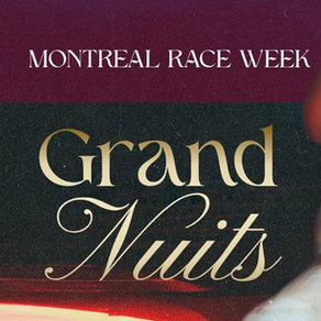 The invitation for Les Grand Nuits
