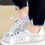 Thumbnail: Silver Glitter Star Sneaker