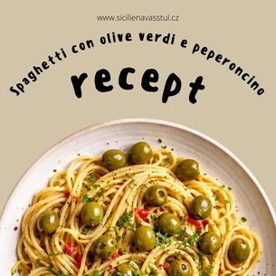 🍝 Spaghetti con olive verdi e peperoncino
