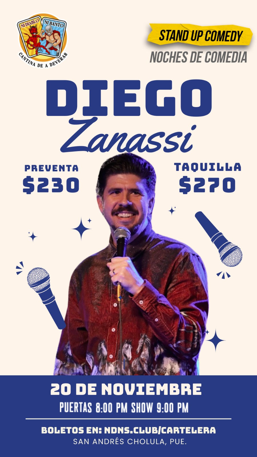 Diego Zanassi en Cholula