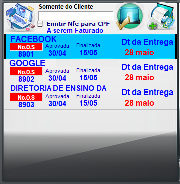 Faixa 5 OS Finalizadas Troca 1(Escrever acima dos botoes o significado deles)
