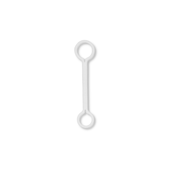 ATTACHE COURTE POUR ENFIT - L36 / Ø6.4 / Ø8.2 - PU BLANC