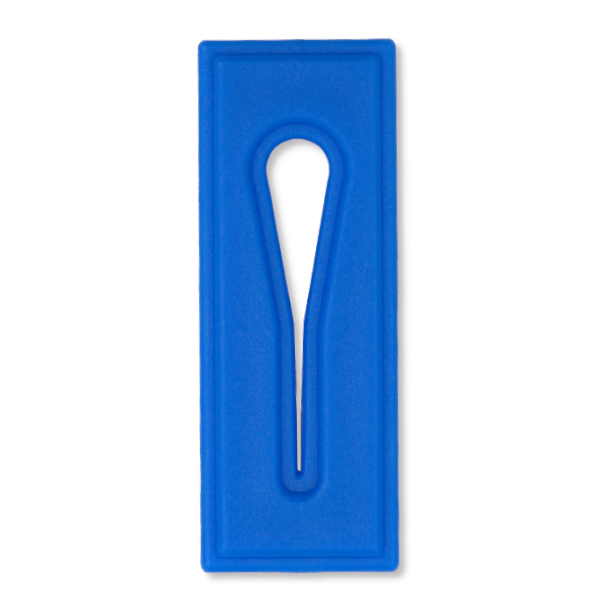 CLAMP PLAT POUR TUBE - ABS BLEU
