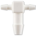 REDUCTEUR EN T POUR TUBE 2x BARB ØI 3.2mm / BARB ØI 6.4mm - PA