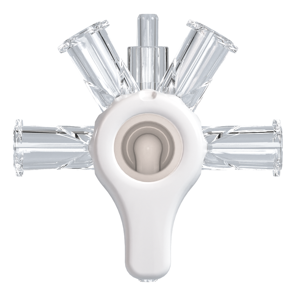 RONDELO 5 VOIES ON 360° BLANC - 4xLLF / 2xTUBE Ø3.0x4.1mm - COPE