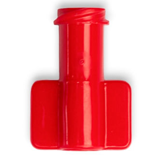 LUER LOCK FEMELLE A AILETTES POUR TUBE CH04.5 (1.5mm) - PVC ROUGE