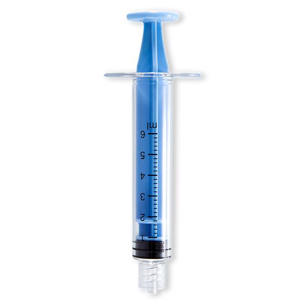 SERINGUE 6mL PC 3 PIECES - LLM - PLONGEUR BLEU