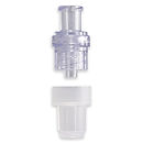 CHECK VALVE CP 12mbar - FLL / MLL WITH CAP - CLEAR SAN/LDPE