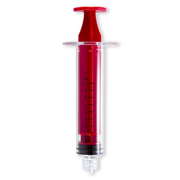SERINGUE 10mL PC 3 PIECES - LLM - PLONGEUR ROUGE