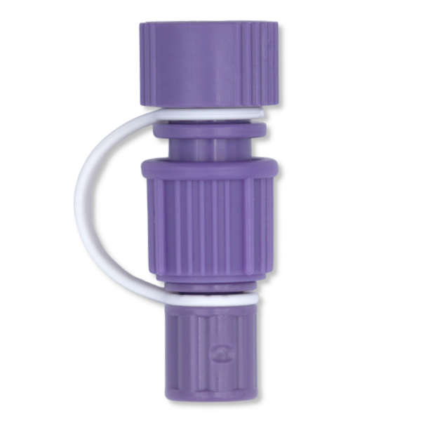 ENFIT MALE MOBILE POUR TUBE ØE 6.7mm +CAPE AVEC ATTACHE - VIOLET