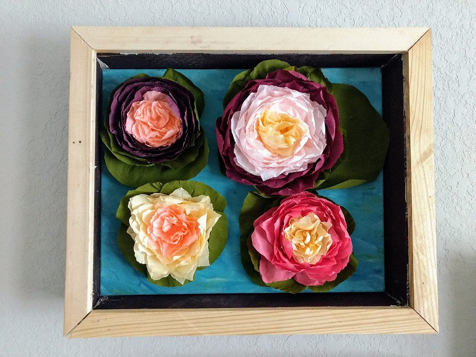 Thumbnail: Large shadow box water flower