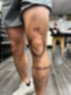 Realistic black and gray tattoo design