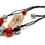 Thumbnail: Zsiska (unsigned) Chunky Red & Silver Statement Retro Beaded Necklace