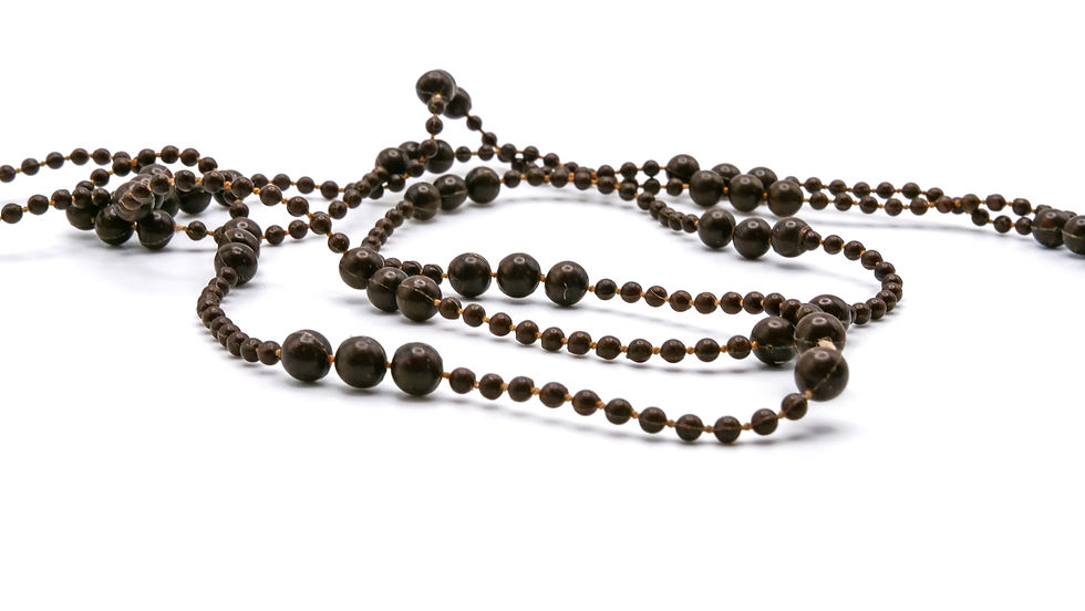 Vintage Brown Graduated Bead Strand