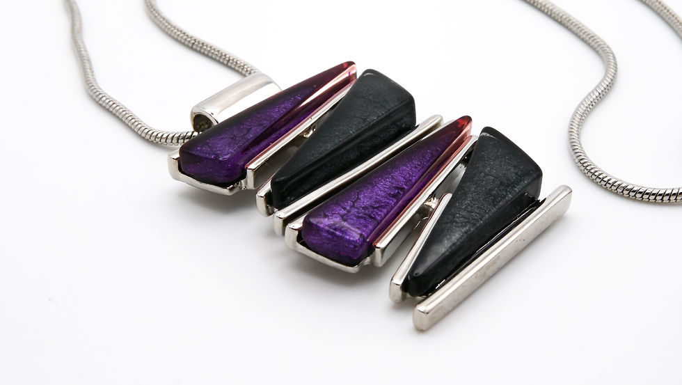 Thumbnail: Angular Contrast Pendant Necklace