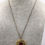 Thumbnail: Sphinx Signed Gold Tone Brutalist Medallion Pendant Necklace