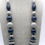 Thumbnail: Navy & Grey Wood Bead Statement Necklace