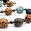 Thumbnail: Vintage Porcelain Barrel Bead Necklace with Hematite and Glass Accents