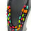 Thumbnail: Multi-Colour Wood Bead Long Necklace – Layered Bright Boho Statement